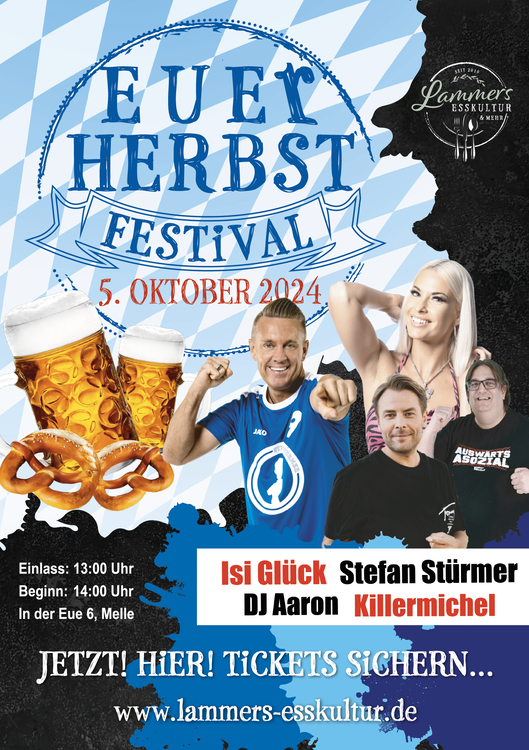 Plakat EUEr Herbst Festival 2024 LAMMERS ESSKULTUR web